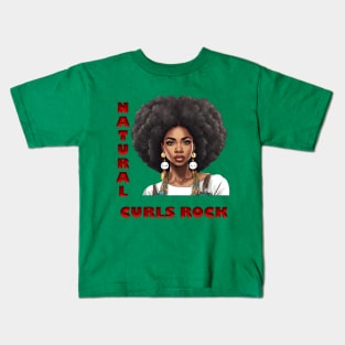 Natural Curls Rock Kids T-Shirt